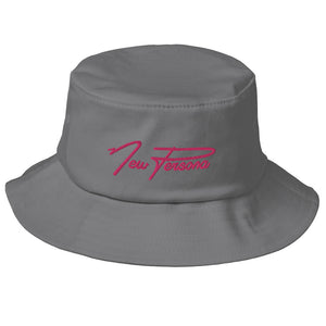 Old School Pink Logo Bucket Hat