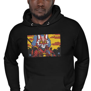 Unisex embroidered Kitsune Hoodie